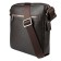 Male bag, lightning department, 1 external pocket, adjustable belt, brown color