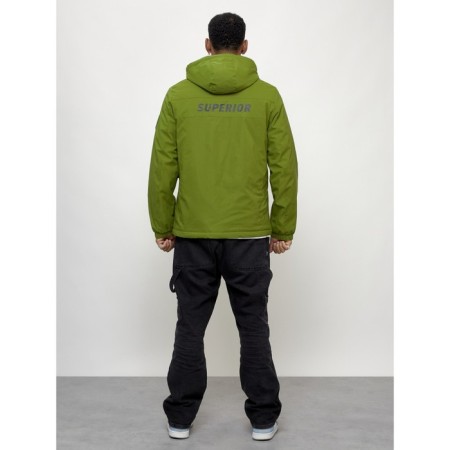 Sports male jacket, size 48, green color-3
