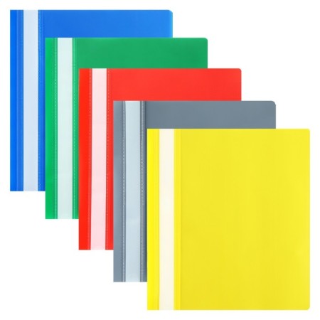 A set of folders-checkers 5pcs. Calligrata, A5, 180MKM, with a transparent top, mix-1
