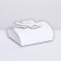 Folding box-convert for sweet, white, 10.5 x 9.5 x 4 cm