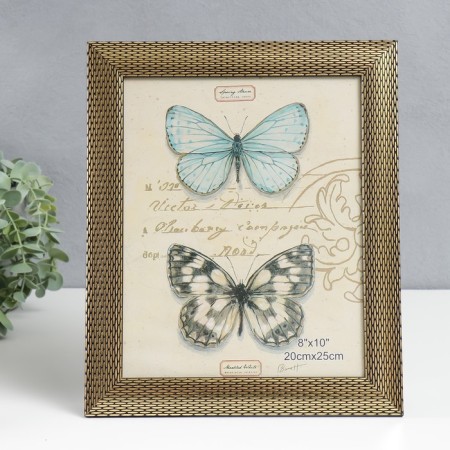 Photo frame plastic 20x25 cm "Golden network" Black veins 29.5x24.5 cm
