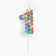 Candle in the cake on the skewer "Kaleidoscope", the number 1, 7 cm