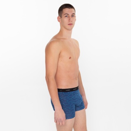 Panties men's boxers, blue color, shark print, size 50-1