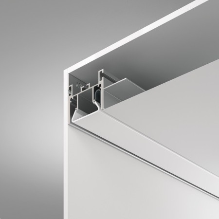 Aluminum profile for stretch ceiling LED Strip Alm013S-2M, 200x5.19x3.52 cm, silver color-4