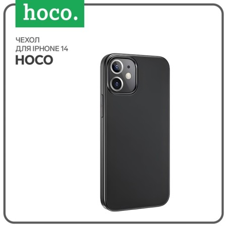 Hoco case for the iPhone 14, TPU, reinforced window under the camera, black
