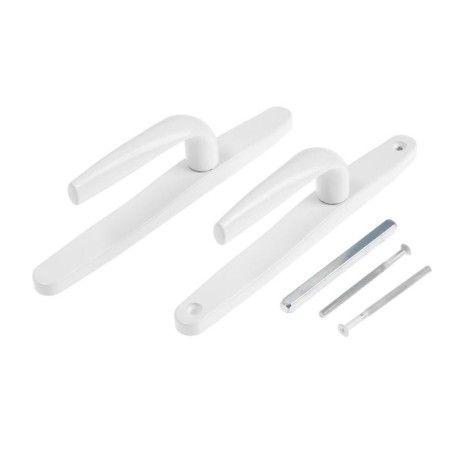 The headset of the pressure with a spring 85/25 white handle 03 Ral9016 without a hole for a cylinder-1