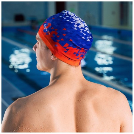 Hat of swimming adult Onlytop Swim, fabric, girth 54-60 cm-4