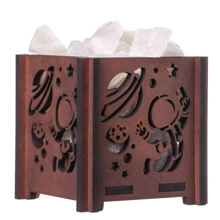 Salt lamp "Cosmonaut" E14 15W Dimmer Bel. salt 1.8 kg 12x12x15 cm-8