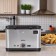 Fritten KitFort KT-6240, 2000 W, 4.8/2.2 L, 130-190 ° C, silver-black