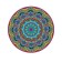 Pareo and beach rug "Rainbow Flower", d = 150 cm