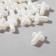 Plastic “Cross” beads, set of 50 pcs., 1.2 × 1.6 × 0.5 cm, white color