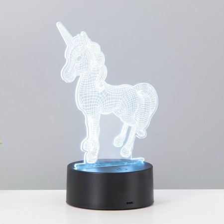 Touch -lamp "unicorn" LED 7 colors USB/from Black Black Black Risalux