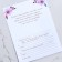 Invitation in the craft envelope for the wedding "Violet flowers", 20 x 15