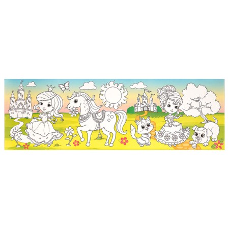 Long coloring "Princesses and friends"-1