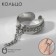 Ring "Trend" chain, color silver, dimensionless