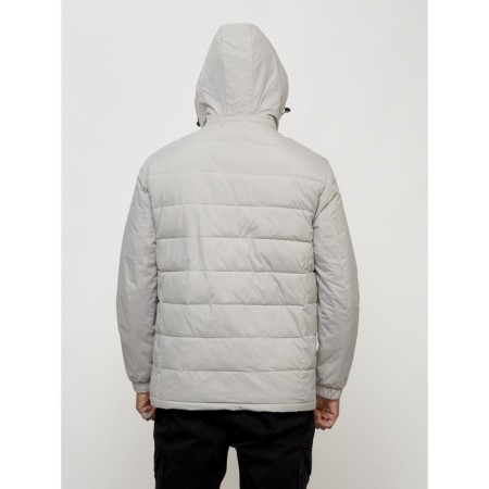Male spring jacket, size 58, light gray color-12