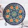 Largan Rishtan ceramics "Flowers", 25 cm, blue