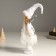 Interior doll "Angel in white with sequins, silver wings" 40 cm