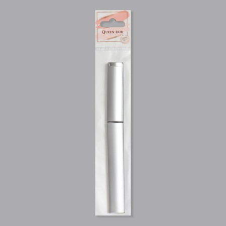 Nail glass for nails, 14 cm, in case, transparent/silver color-6