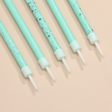 Candles for the cake "Brilliant party", 6 pcs, blue, high-3