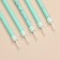 Candles for the cake "Brilliant party", 6 pcs, blue, high