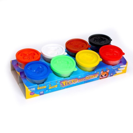 Modeling dough, 8 colors, 50 gr.-1