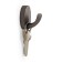 Furniture hook cappio sea, one -rod, zinc, color graphite