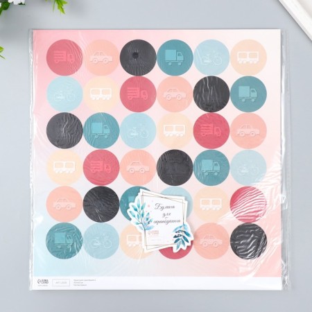 Scrapbooking "Transport" Density 180 g 30.5x32 cm-4