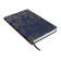 The diary is low, A5, 136 sheets, leatherette, Devente. Tropicana, solid cover, foil embossing, perforation, liesse, block 70%, dark blue