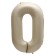 Foil ball 40 "number" 0 ", color mystic cream Slim