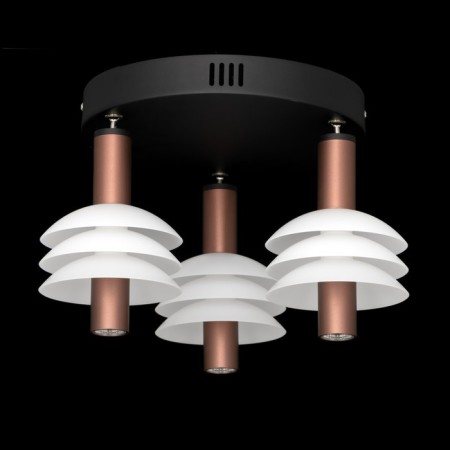 Suspended Citilux “Maya” CL202032, 35x35x22 cm, 3x5.33W, LED, brown color-4
