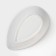 A set of ceramic salads "drop", 3 items, 13 × 8.5 cm, white color