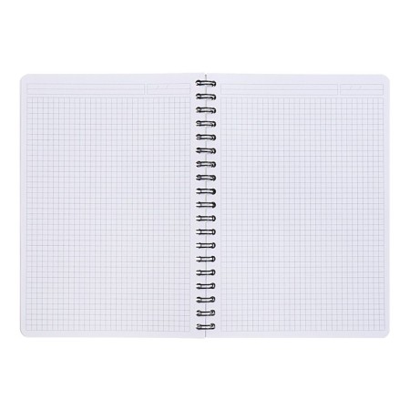 Notebook B5 100 sheets, a cage on a spiral, erichkrause, "iq fineline classic" plastic cover black-1