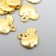 Suspension "Apple", golden color 1x1 cm