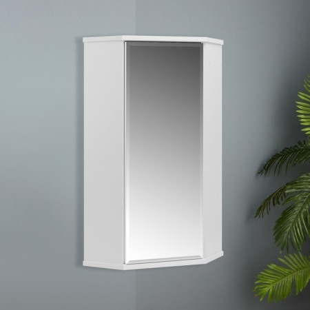 Cabinet hinged for the bathroom corner "PS" with a mirror, 48 x 34 x 73 cm