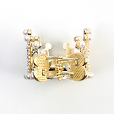 Hair clamp with rhinestones "Queen", 3.5 x 4.5 x 3 cm-6