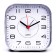 Clock - desktop an alarm clock, discrete move, 10.5 x 10.5 cm, aa
