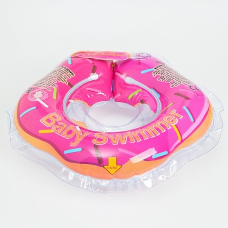 Circle of children's neck, for bathing, pink color-2