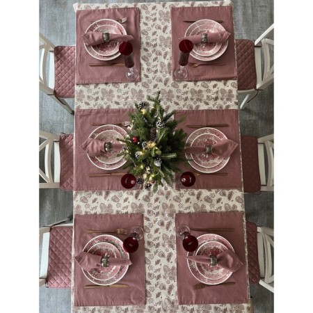 Set of serving napkins Brown, size 40x40 cm. - 2 pcs, brown color-4
