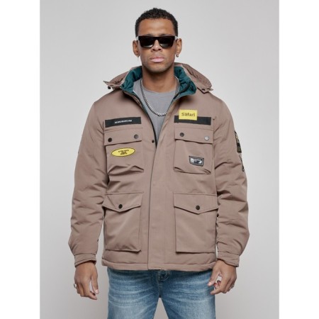 Male Winter jacket, size 54, brown color