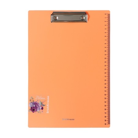 Plastic tablet with A4 clamp, Erichkrause "Matt Pastel Bloom", scale 30cm, in a package, mix-2