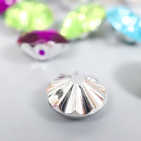 Buttons plastic for creativity 2 punctures "circle circle" set 20 pcs mix d = 1.2 cm-2