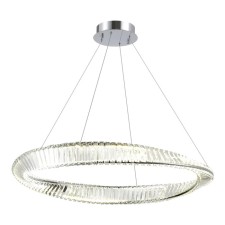 Suspension lamp ST LUCE. SL6204.121.01. Ritorto. 1x58 W, LED, 4000K, 4930 LM, 100x100x100 cm, chromium color