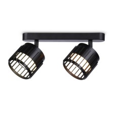 Спот настенно-потолочный поворотный со сменной лампой Ambrella light, Techno family, TN71163, 2хGX53, цвет чёрный