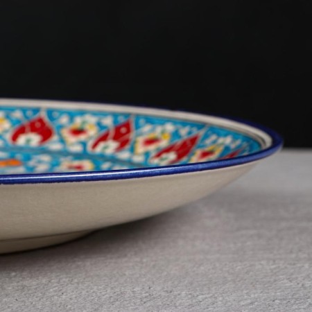 Largan Rishtan ceramics "Flowers", 39 cm, blue-4