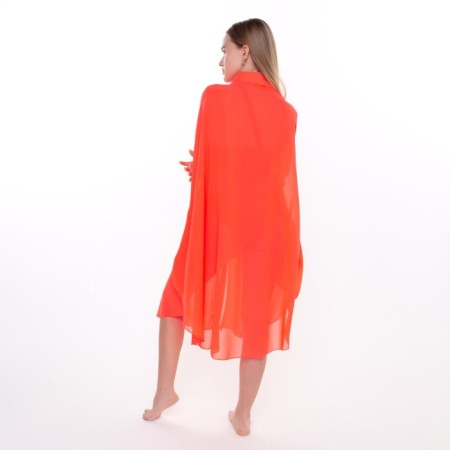 Tunic is a beach female, red color, size 46-6