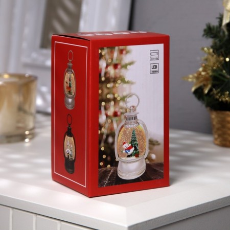 LED figure “Snowman and Christmas tree” 7 × 12.5 × 6.5 cm, plastic, batteries AAAX2 (not complete), glow warm white-3