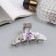 Hair crab "Liberty Galant" arc, 6 cm, silver