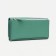 Women's wallet on magnets, green color