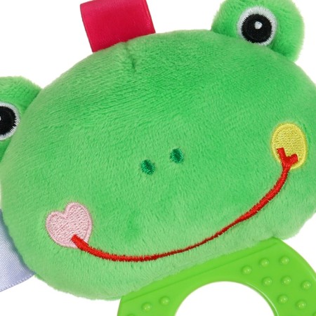 The rattle is soft with the burster "Frog", I crush me-5
